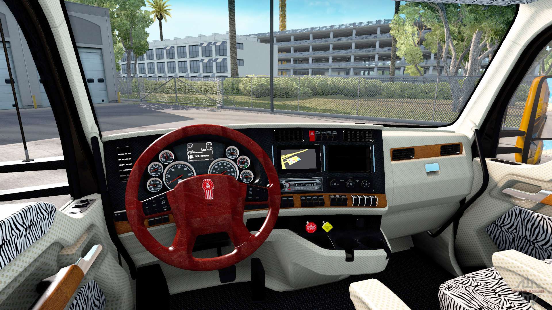 New Colors Interior Kenworth T680 For American Truck Simulator