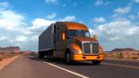 Orange truck in American Truck Simulator