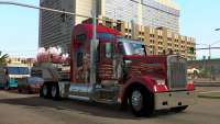 Red truck in American Truck Simulator