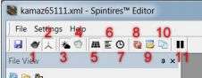 Spintires Editor toolbar.