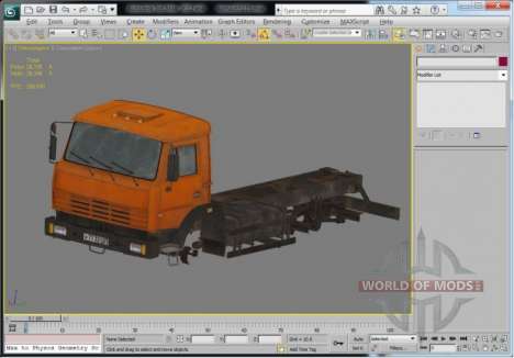 Truck view in 3D Max