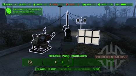 Electricity is the basis of prosperity in the construction of home Fallout 4