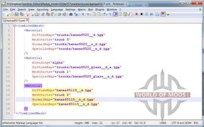Mesh file in NotePad++
