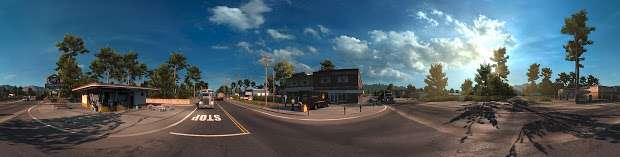 American Truck Simulator - road junction panorama