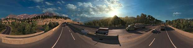 American Truck Simulator - highway panorama