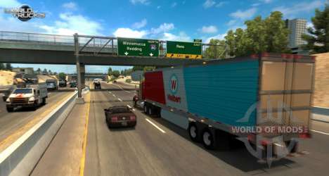 A screenshot from the American Truck Simulator update beta test
