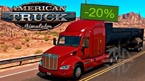 American Truck Simulator 20% discount on Steam