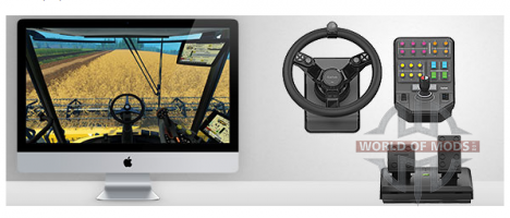 Farming Simulator 2015 - now the Saitek Farm Sim Wheel optimized for Mac OS  X