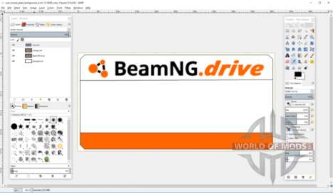 Create license plate template for BeamNG Drive