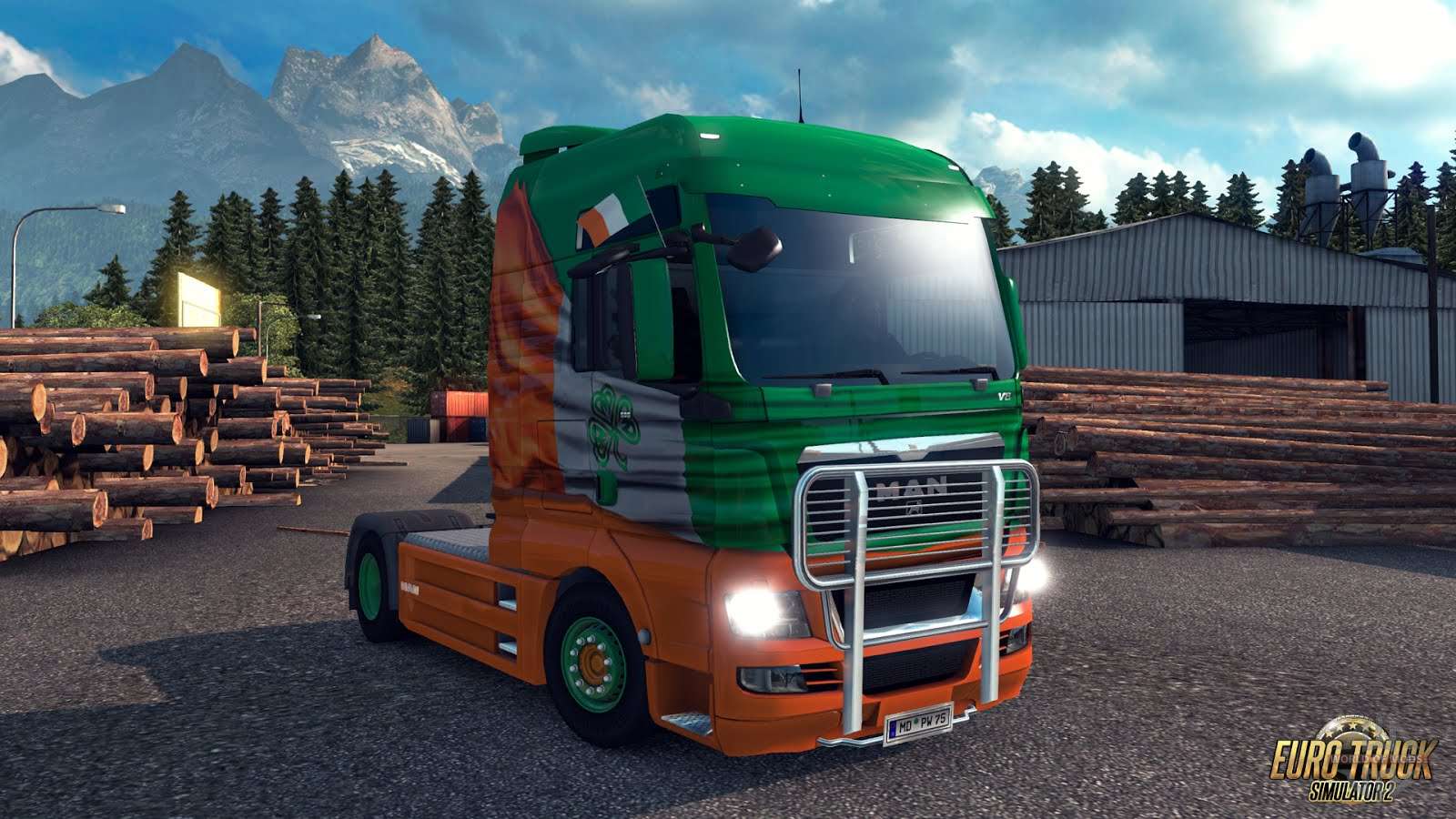 Euro Truck Simulator 2 - Window Flags Euro Truck Simulator 2 - Window Flags