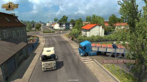 Cargo delivery in La Rochelle from the Vive La France update for Euro Truck Simulator 2
