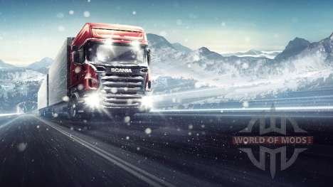 Through the Blizzard Euro Truck Simulator 2