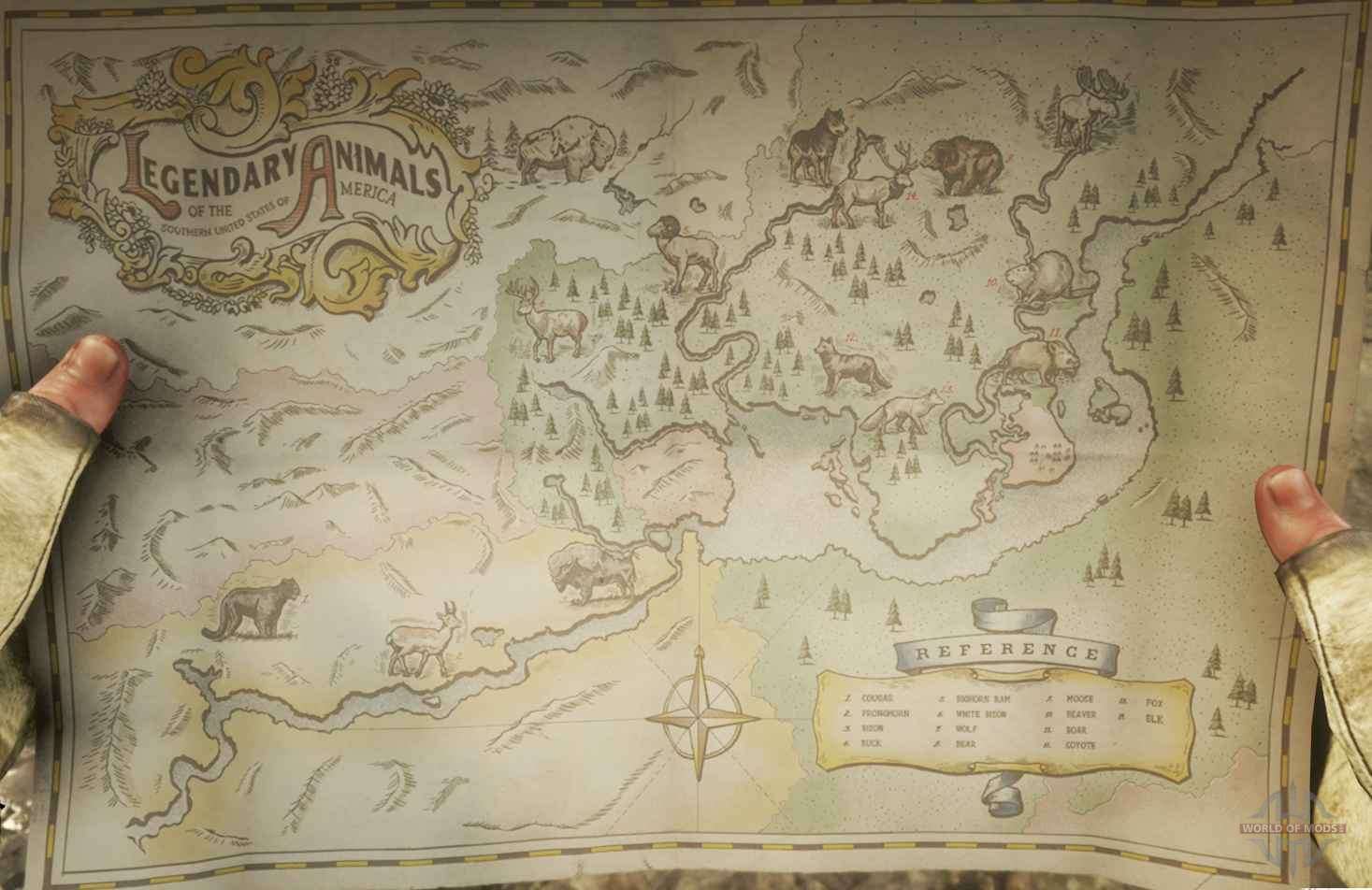 Large scale map of Red Dead Redemption 2 World, Games