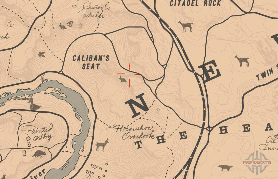 RDR 2 mapa