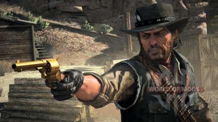 Golden revolver in Red Dead Redemption 2