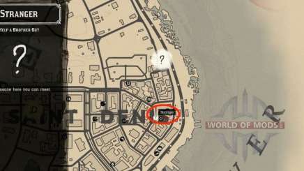 Side mission location in RDR 2