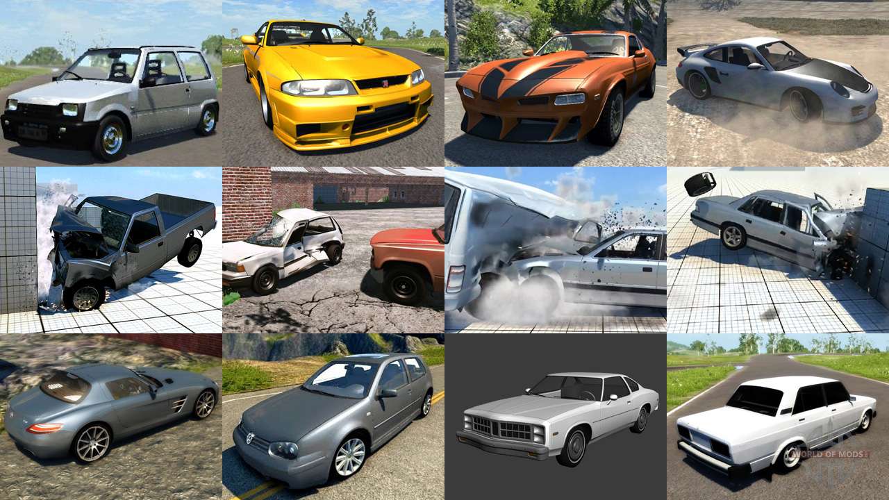 Установка машин beamng drive