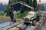 The management of the boom crane in Spintires