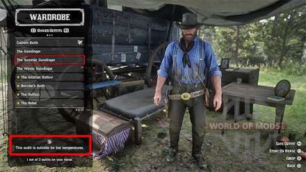 How to change clothes in Red Dead Redemption 2 and change