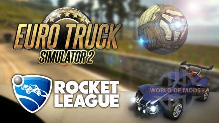 A bit of Rocket League in Euro Truck Simulator 2