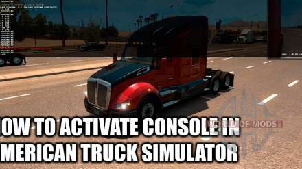 American Truck Simulator - what the game console and the developer mode are capable of?