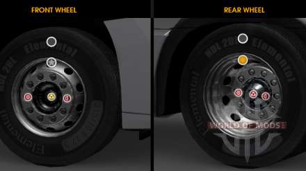 Improved wheels customization for Euro Truck Simulator 2