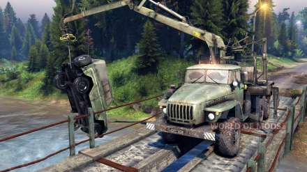 How to manage the boom of the crane in Spintires