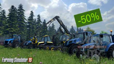 50% discount on Farming Simulator 2015 on Steam until June 18