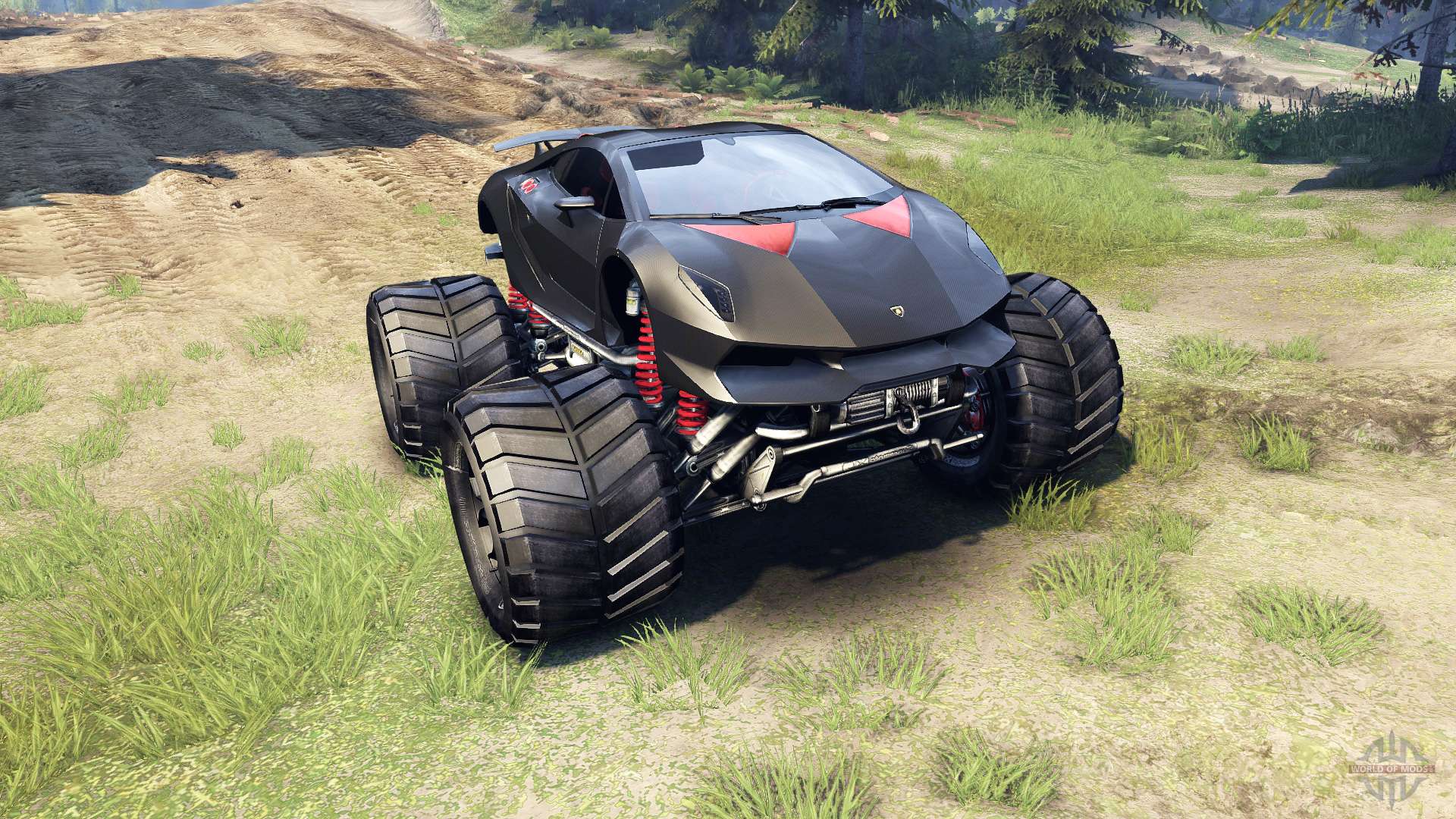 Lamborghini Sesto Elemento Monster Truck for Spin Tires