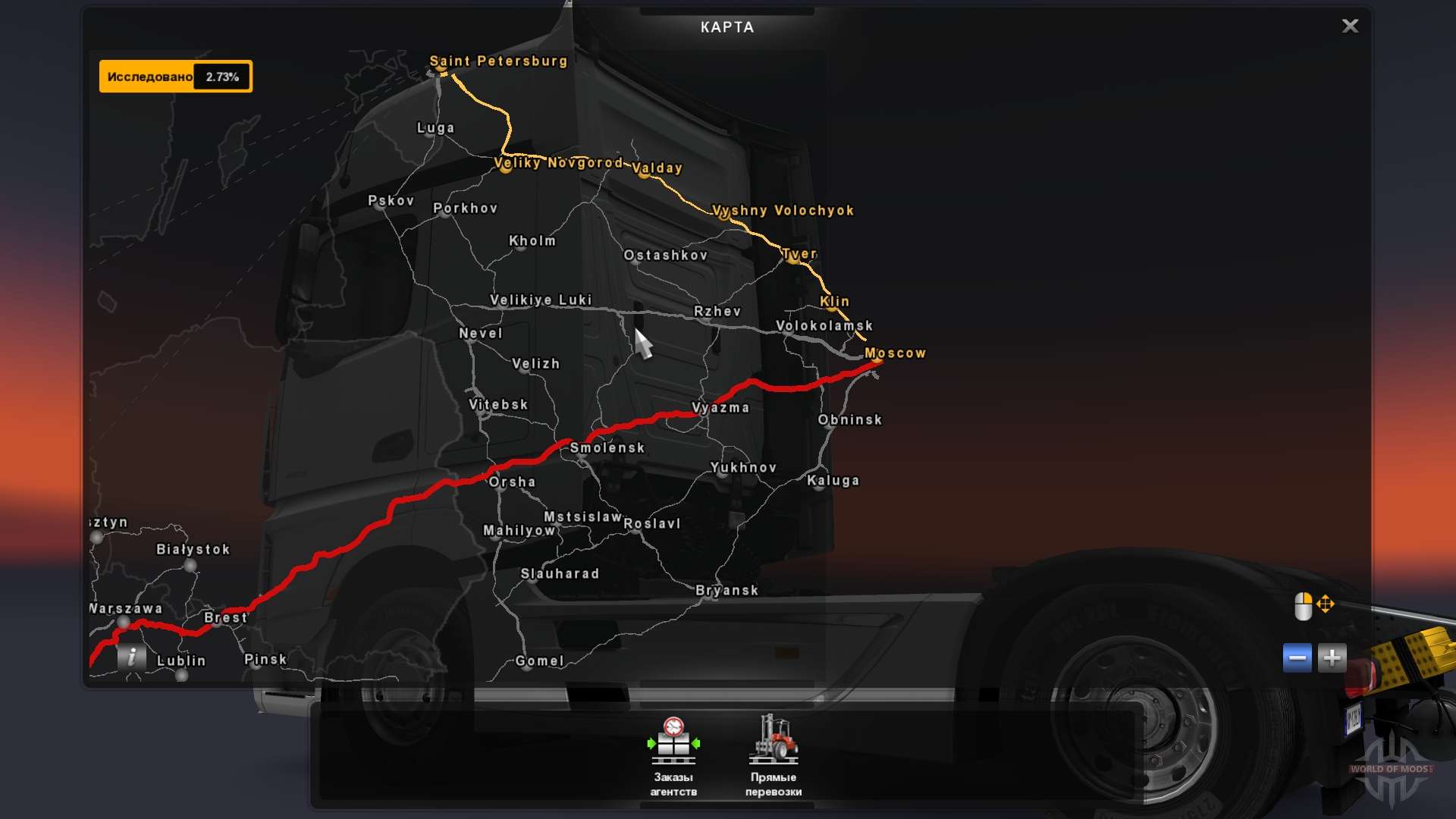 euro truck simulator 2 dlc map