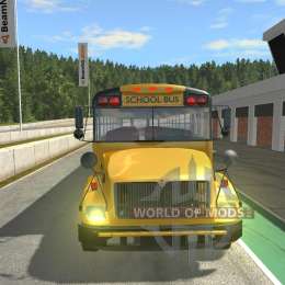 Blue Bird American School Bus v2.1 for BeamNG Drive