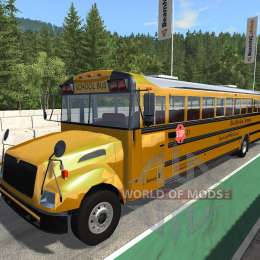 Blue Bird American School Bus v2.1 for BeamNG Drive