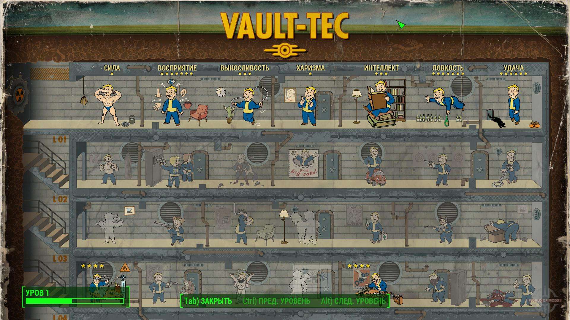 Fallout 4 Interactive Perk Chart