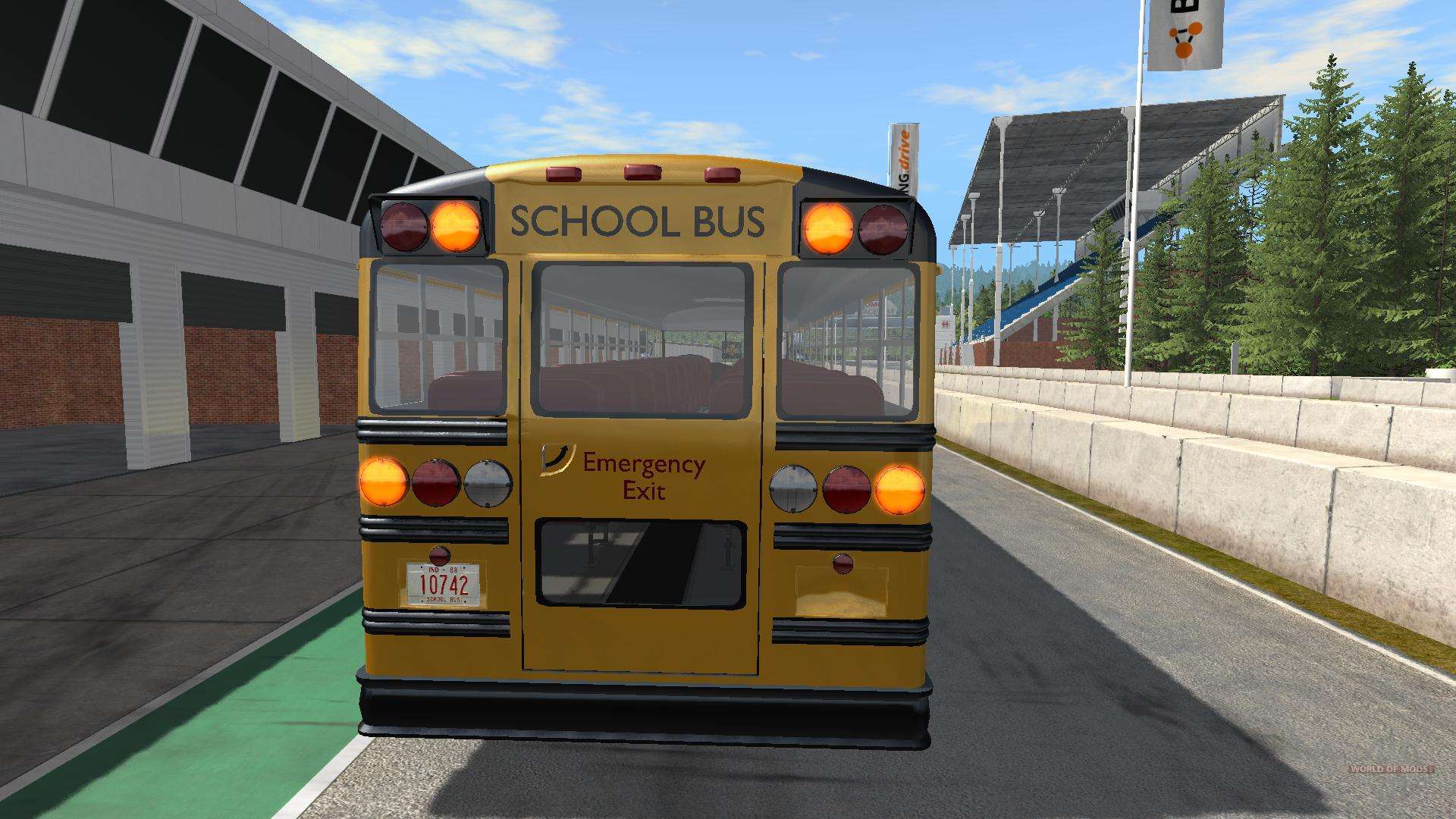 how to open the doors on a school bus in beamng drive