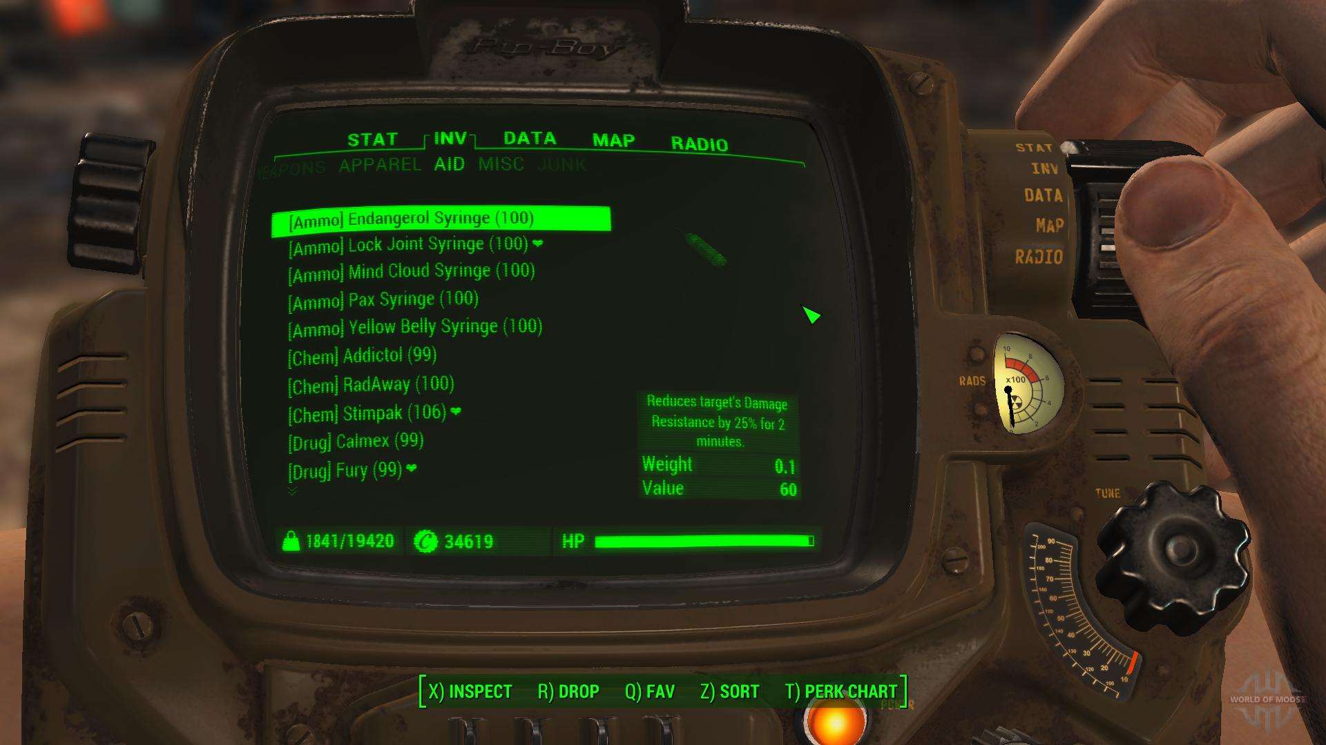 Better Item Sorting for Fallout 4