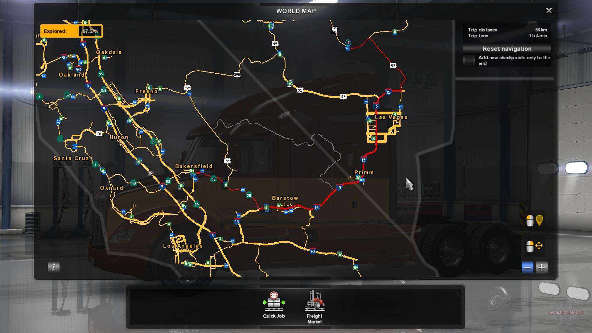 American Truck Simulator American Map Mod - United States Map