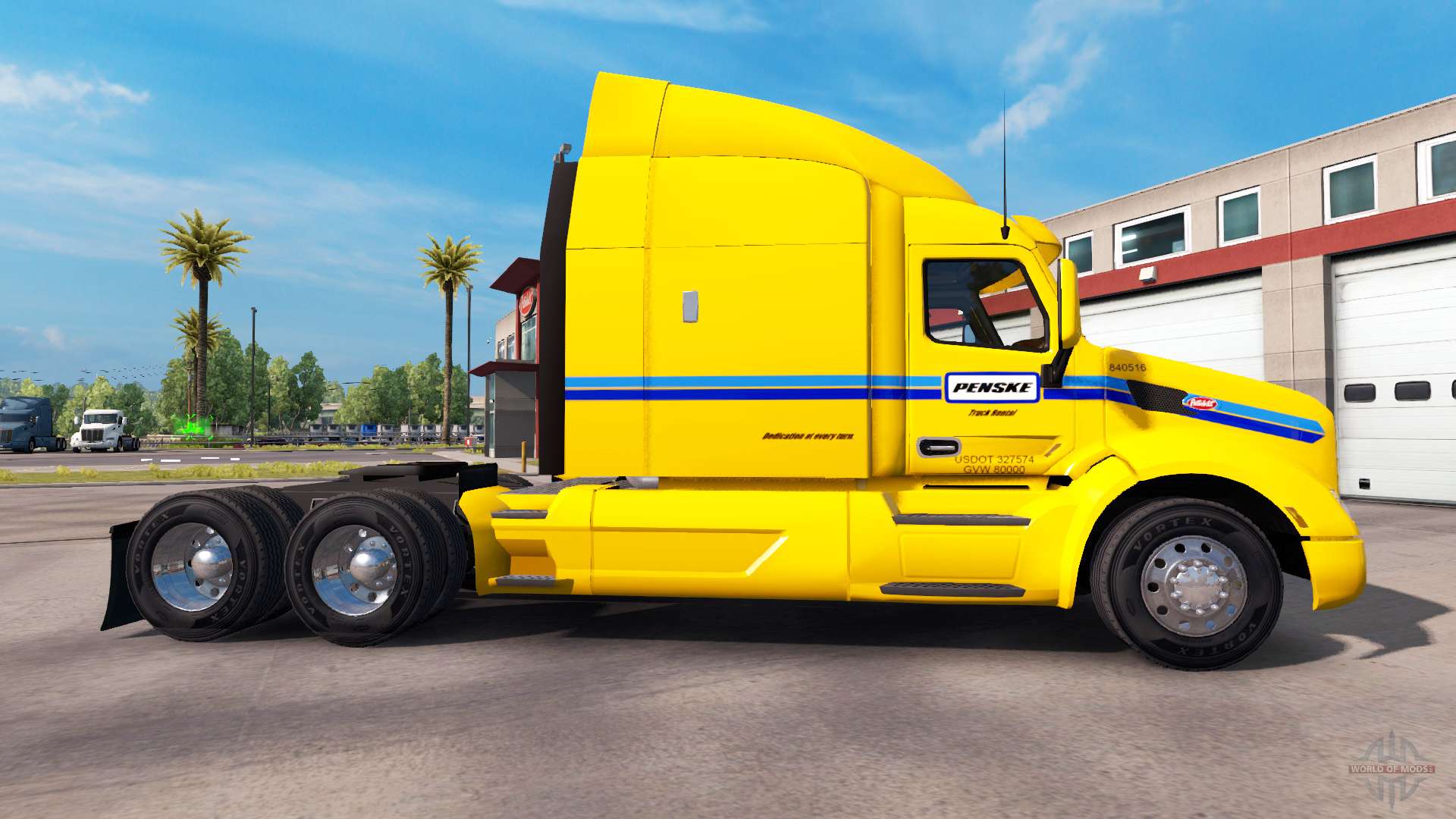 Skin Penske Truck Rental truck Peterbilt for American Truck Simulator