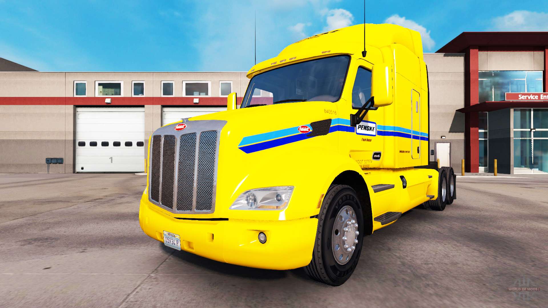 Skin Penske Truck Rental truck Peterbilt for American Truck Simulator