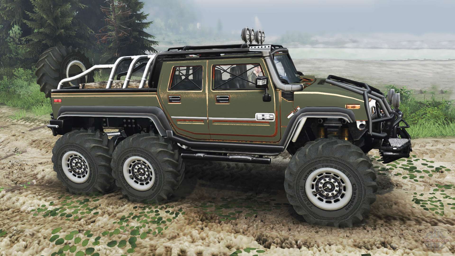 Hummer H2 6x6 [diesel][03.03.16] for Spin Tires