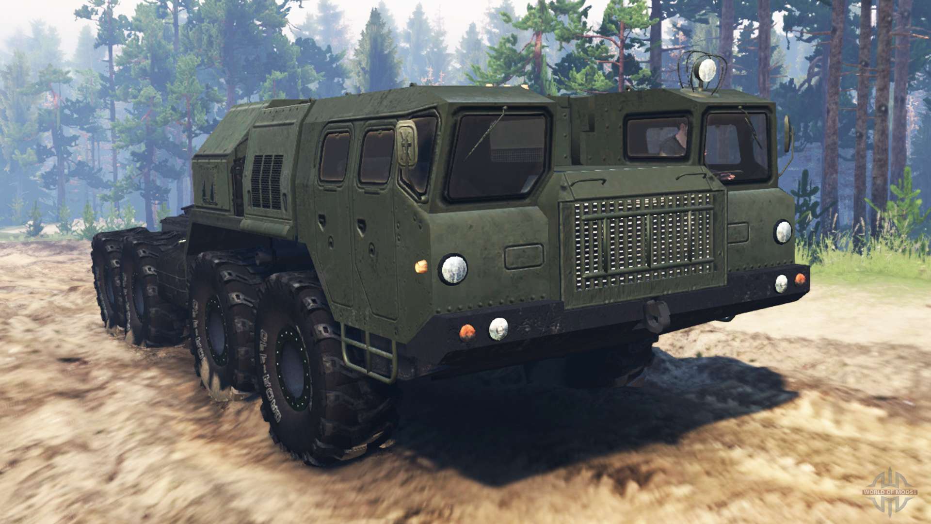 maz 7410 tires spin spintires