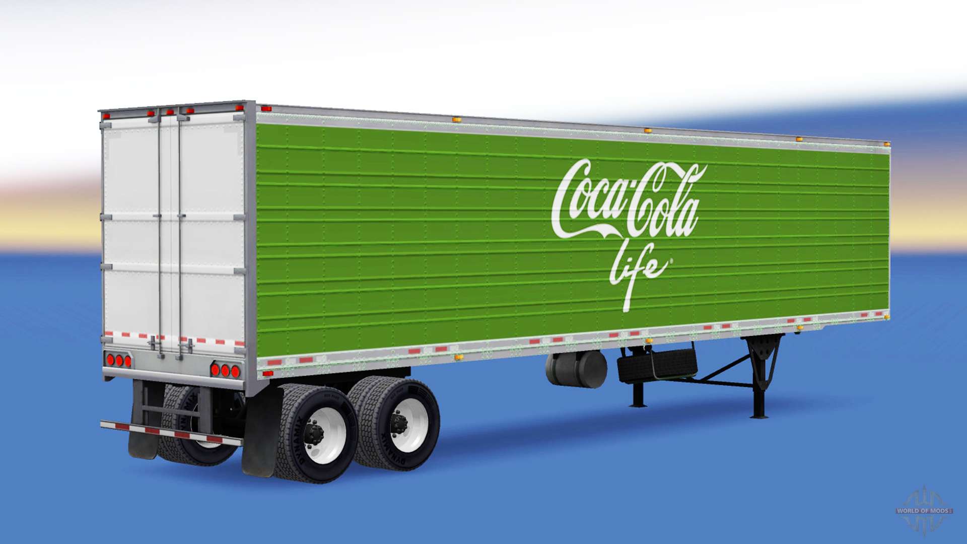 Refrigerated semi trailer  Coca Cola Life for American 