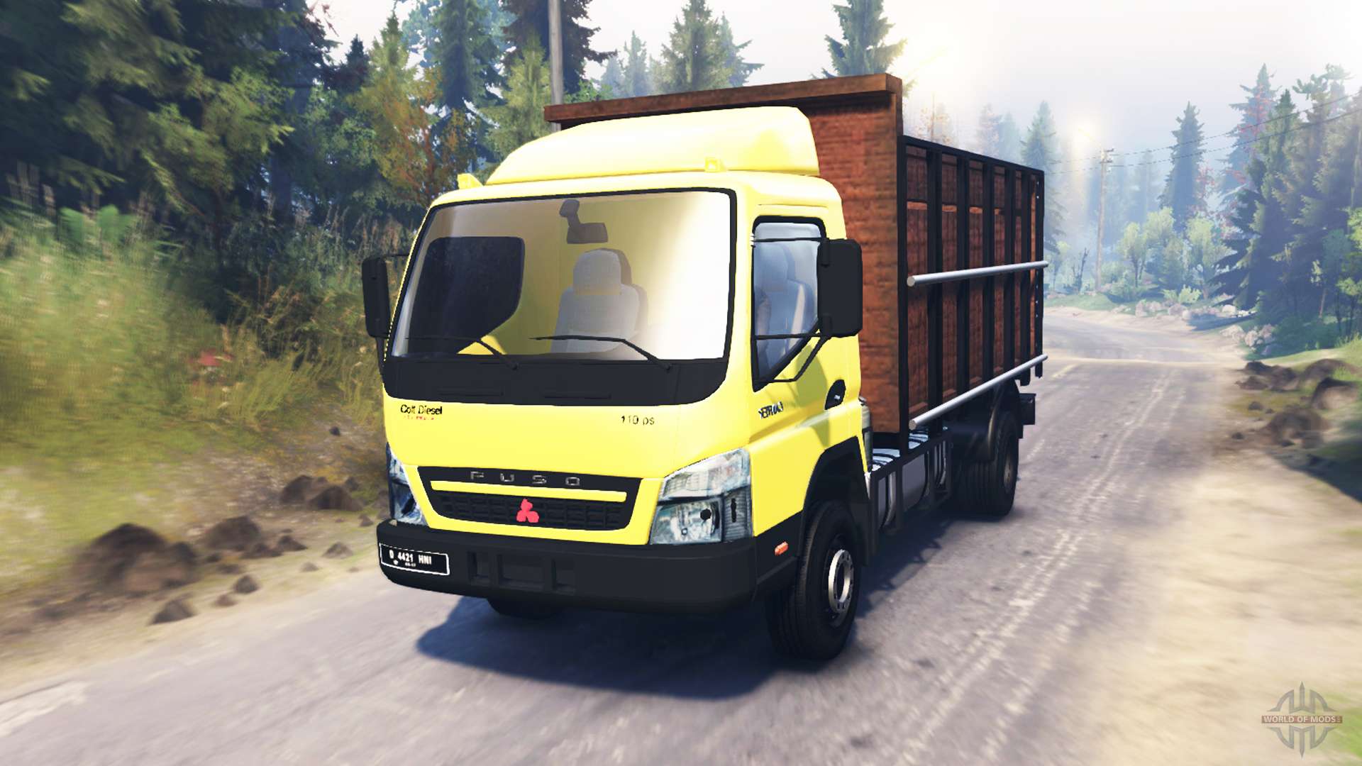 Mitsubishi Fuso Canter FE7 For Spin Tires