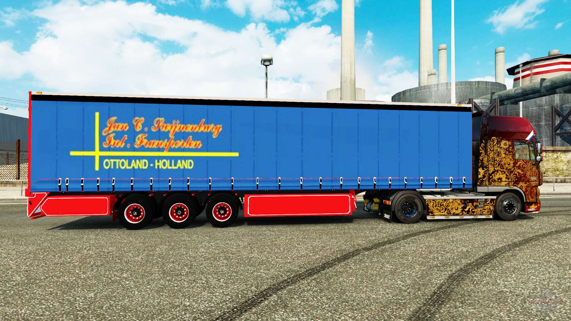 Curtain side semi trailer  January Swijnenburg for Euro  