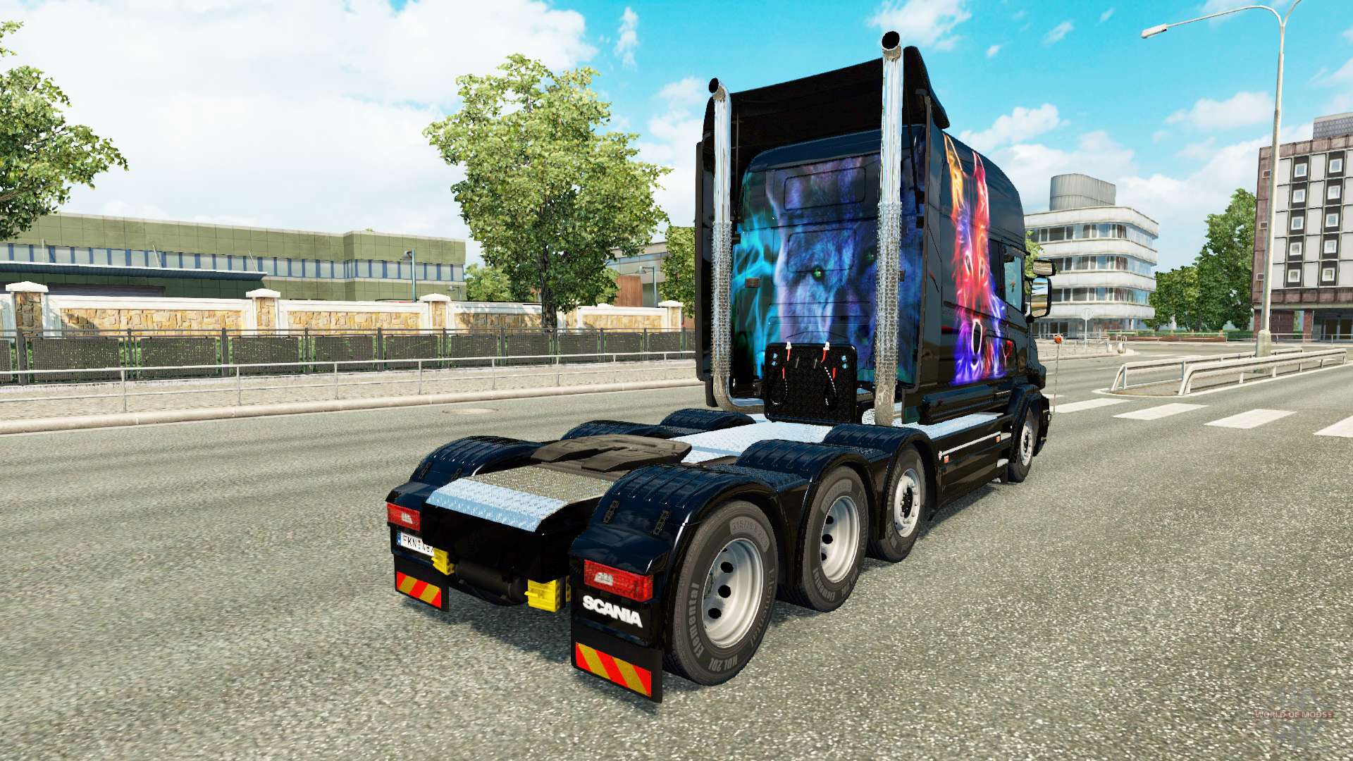 Wolf skin v2 for Scania T truck for Euro Truck Simulator 2