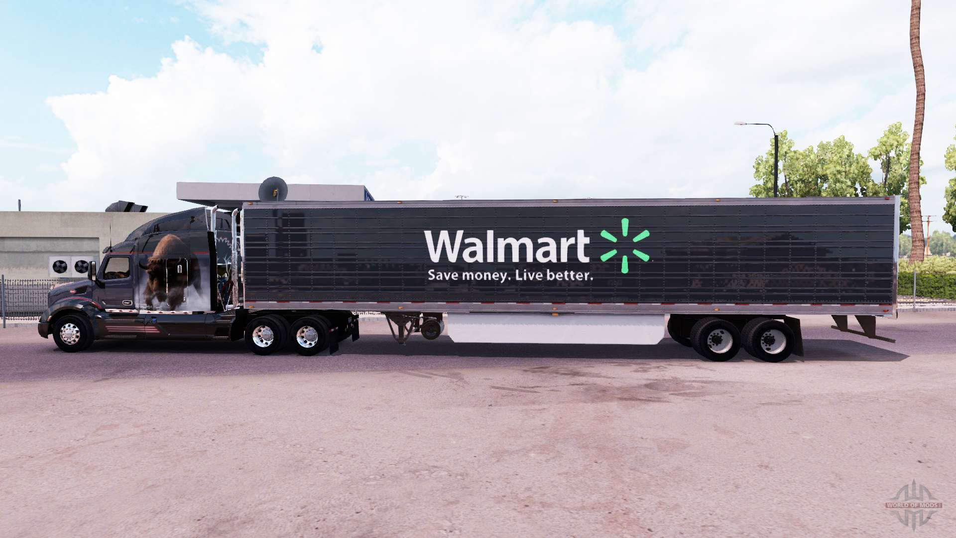 Skin Walmart extended trailer  for American Truck  Simulator