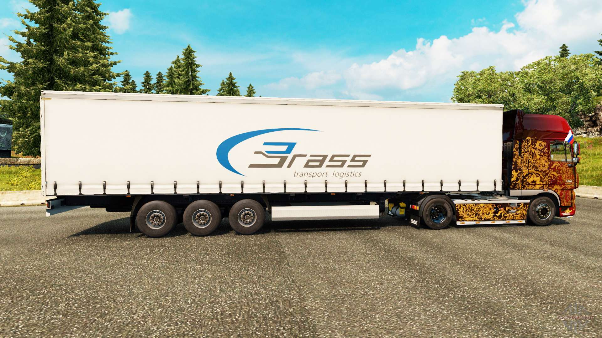 Skin Brass Transport Logistics for trailers for Euro Truck Simulator 2