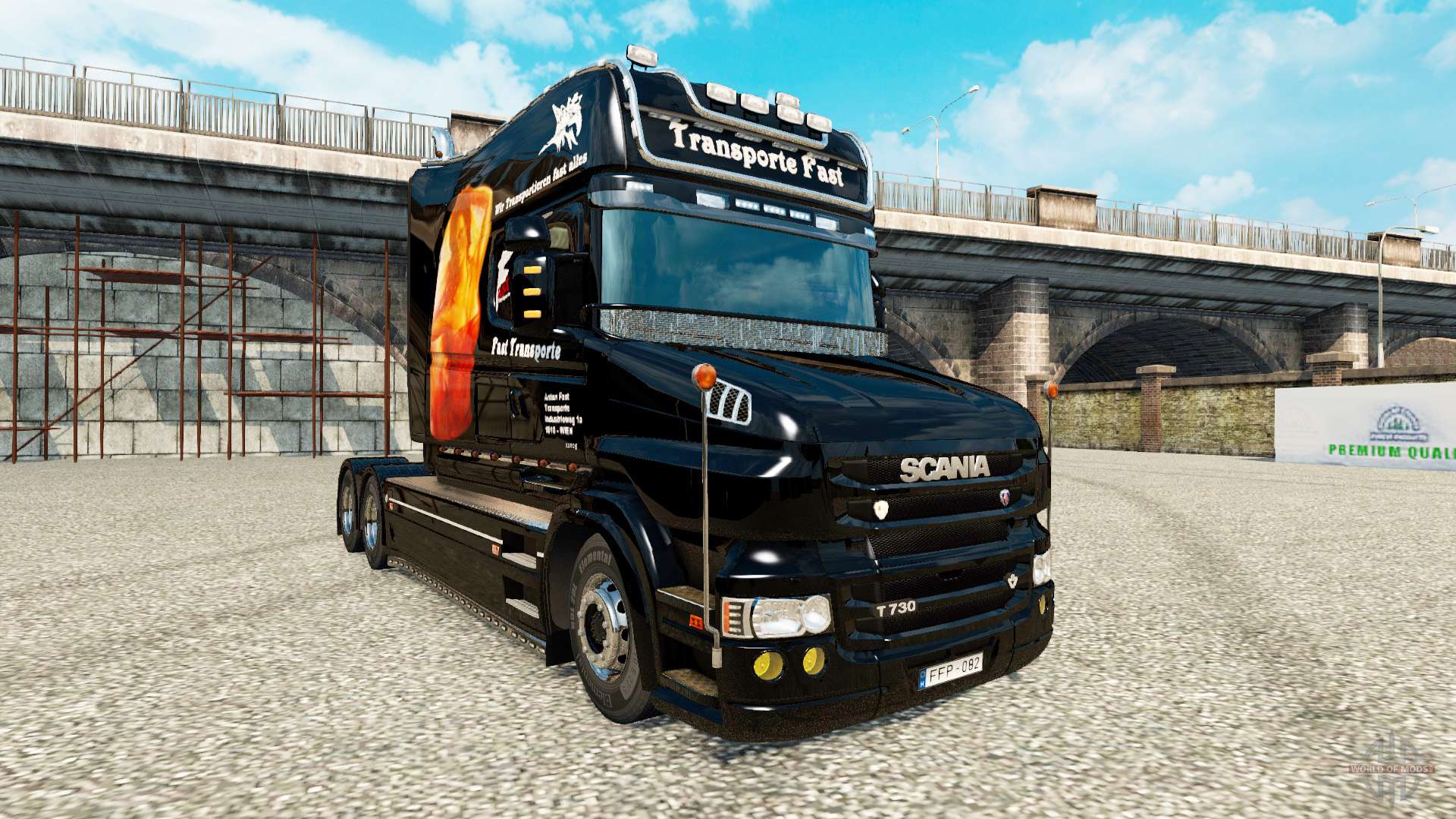 Skin for truck Scania T for Euro Truck Simulator 2